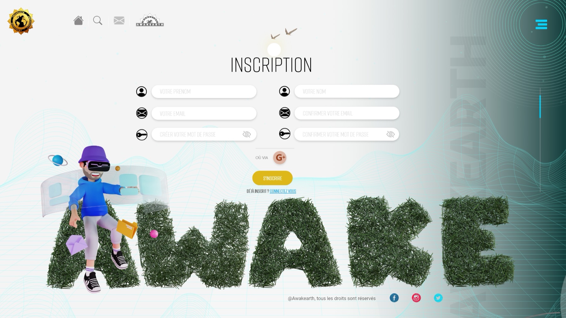 Awakearth Web 3D